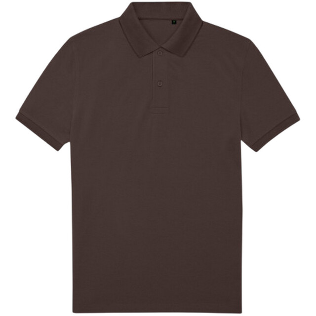 B and C Heren my eco polo 65/35 shirt UTLT5799_roastedcoffee large