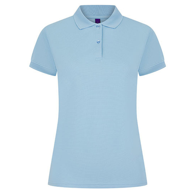 Henbury Dames coolplus vochtafvoerend poloshirt UTLT5930_lightblue large