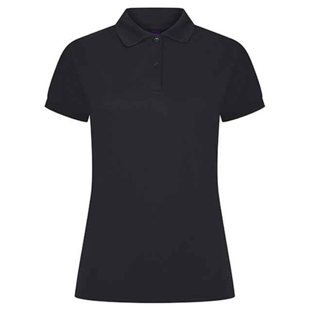 Henbury Dames coolplus vochtafvoerend poloshirt UTLT5930_navy large