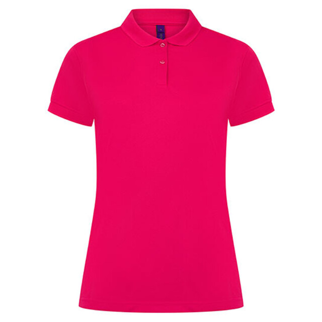 Henbury Dames coolplus vochtafvoerend poloshirt UTLT5930_brightpink large