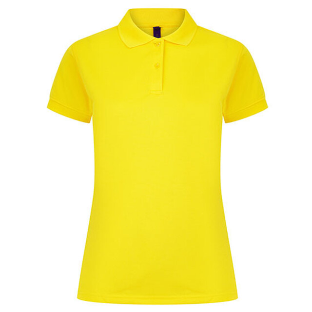 Henbury Dames coolplus vochtafvoerend poloshirt UTLT5930_yellow large