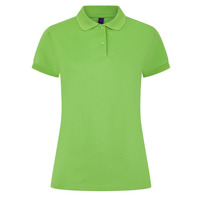 Henbury Dames coolplus vochtafvoerend poloshirt UTLT5930_limegreen large