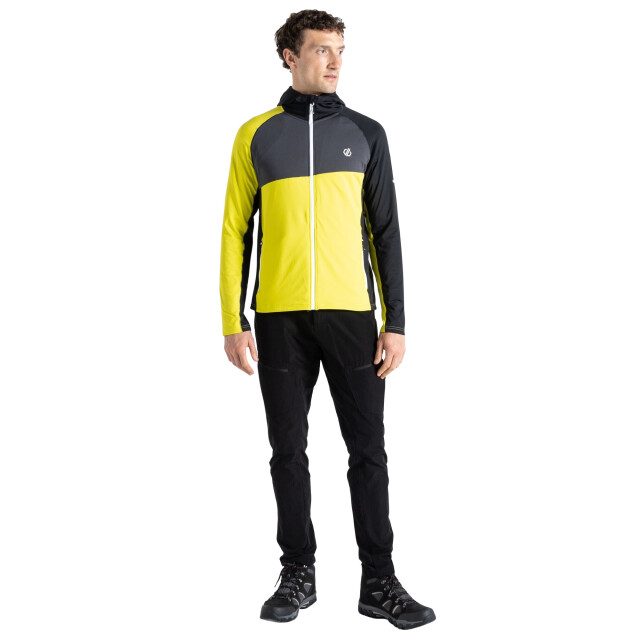 Dare2b Heren touring hooded stretch full zip jacket UTRG9334_neonspringblack large