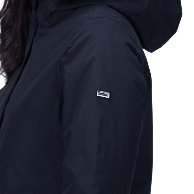 Regatta Dames sabinka parka met bontrand UTRG8148_navy large