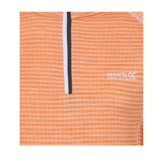 Regatta Kinderen/kinderen berley half zip top met lange mouwen UTRG4502_apricotcrush large