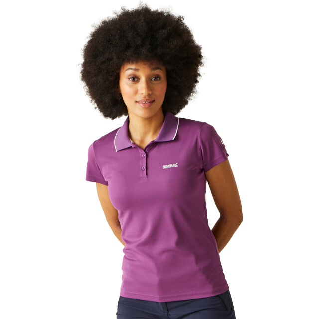 Regatta Dames maverick v polo shirt UTRG4979_sunsetpurple large