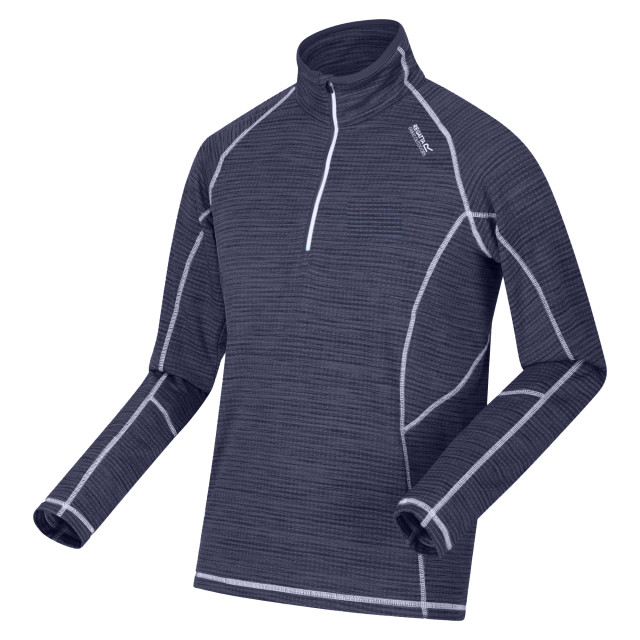 Regatta Heren yonder quick dry vochtigheid wicking half zip fleece jasje UTRG3786_admiralblue large