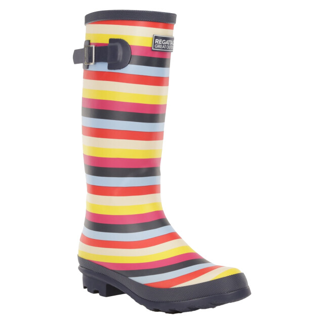Regatta Dames ly fairweather ii hoge duurzame rubberen laarzen UTRG3770_multicolouredstripe large