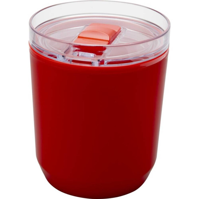 Generic Surplus Hudson gerecycled plastic dubbelwandige 180ml tumbler UTPF4621_red large