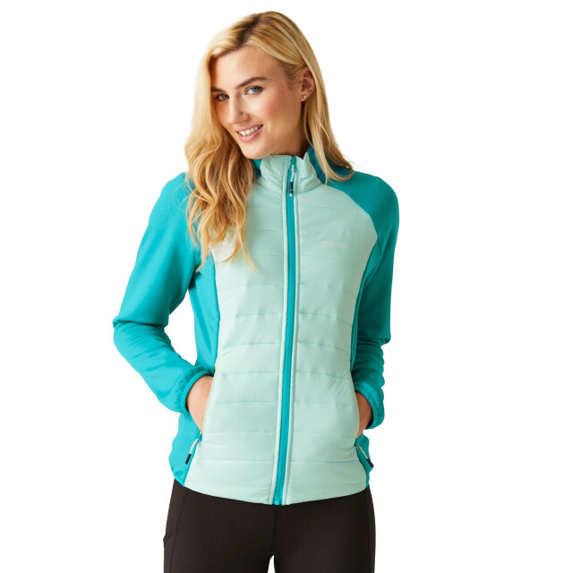 Regatta Dames clumber v hybride jas UTRG10049_bleachedaquatahoeblue large