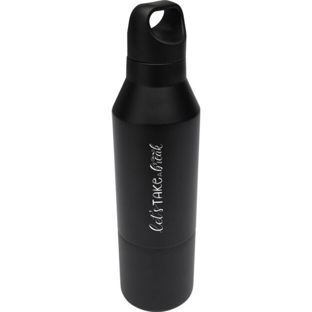 Generic Surplus Odessy roestvrijstalen gerecyclede 600ml geïsoleerde waterfles UTPF4648_solidblack large