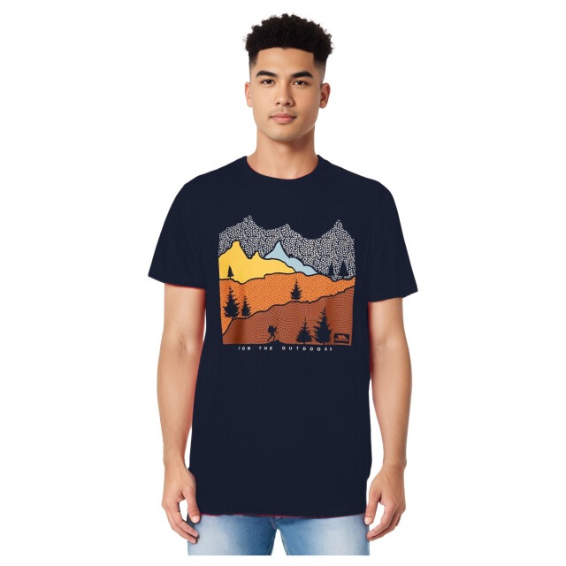 Trespass Heren danub tp75 ronde hals t-shirt UTTP6627_navy large