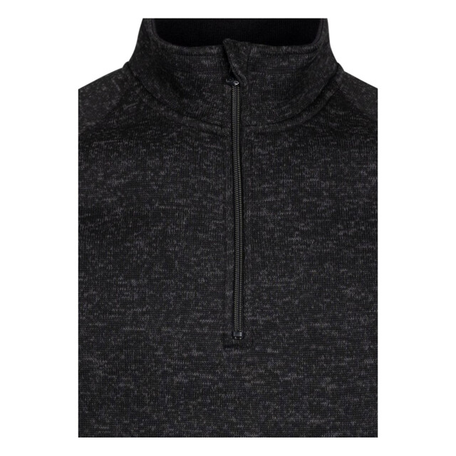 Trespass Heren corsham marl half zip fleece top UTTP6290_black large