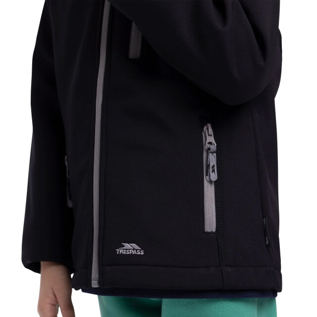 Trespass Kinderen/kinderen kian softshell jacket UTTP4606_black large