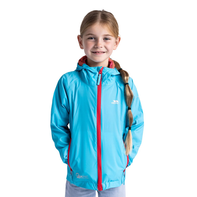 Trespass Kinderen/kinderen qikpac waterdichte packaway jacket UTTP463_aquatic large