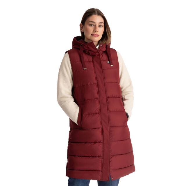 Trespass Dames leona gewatteerd gilet UTTP6146_darkcherry large