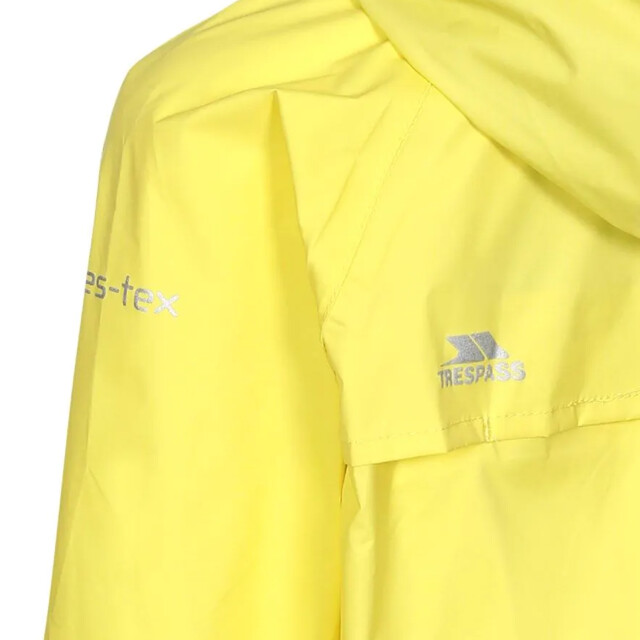 Trespass Kinderen/kinderen qikpac waterdichte packaway jacket UTTP463_yellow large