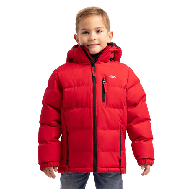 Trespass Jongens tuff hooded jas UTTP4524_red large