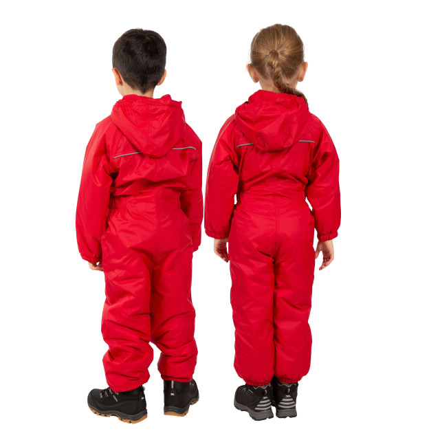 Trespass Kids unisex dripdrop gewatteerd waterdicht regenpak UTTP1007_signalred large