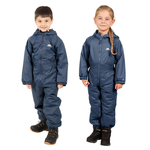 Trespass Kids unisex dripdrop gewatteerd waterdicht regenpak UTTP1007_navyblue large