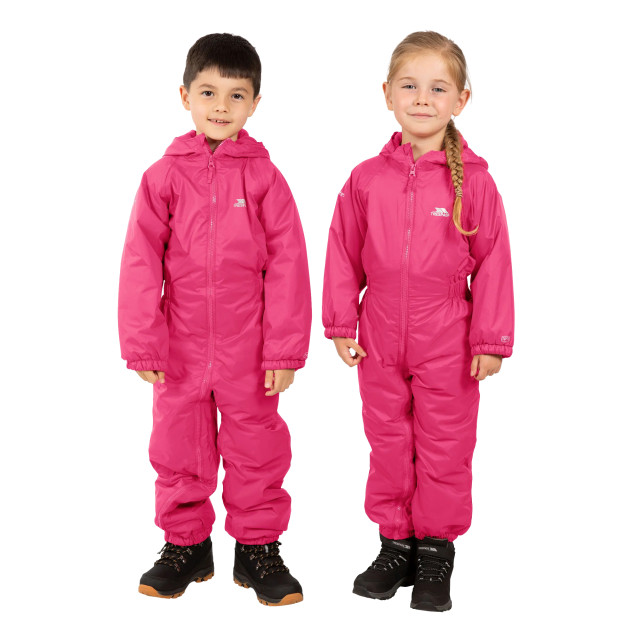 Trespass Kids unisex dripdrop gewatteerd waterdicht regenpak UTTP1007_gerbera large