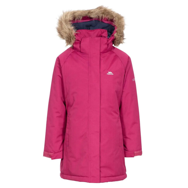 Trespass Childrens girls fame waterdicht parka jasje UTTP4212_cranberry large