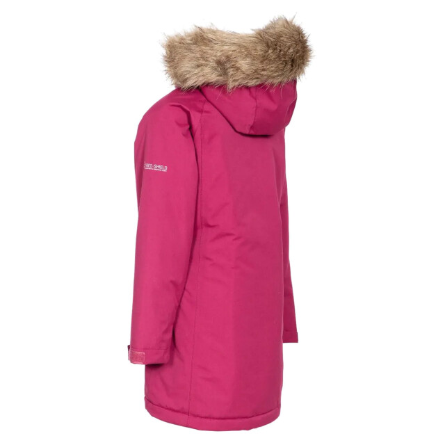 Trespass Childrens girls fame waterdicht parka jasje UTTP4212_cranberry large