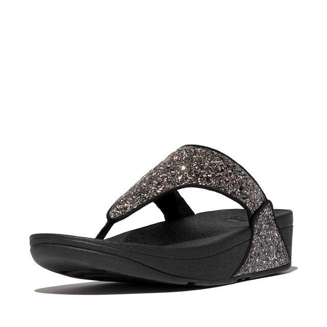 FitFlop Lulu multi-tonal glitter toe-post sandals JE6 large