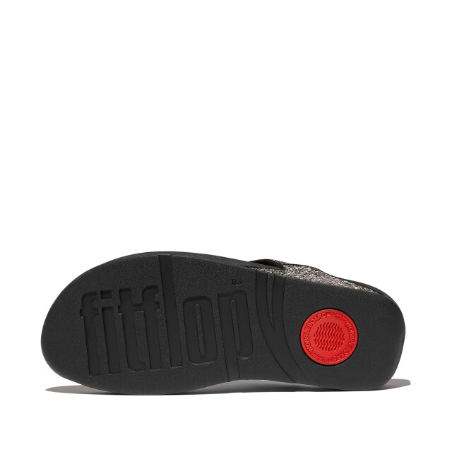FitFlop Lulu multi-tonal glitter toe-post sandals JE6 large