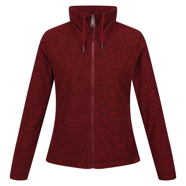 Regatta Dames kizmitt marl full zip fleece jacket UTRG8106_navyblack large