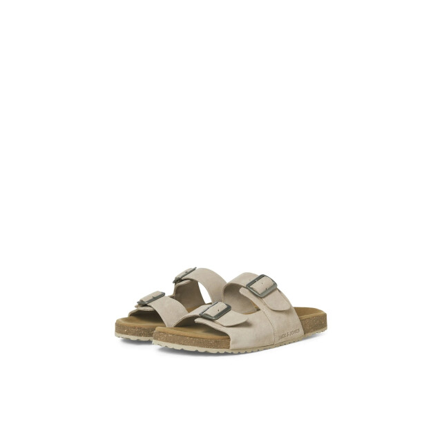 Jack & Jones Heren sandaal slipper jfwlouis suede taupe 12231428-Taupe large