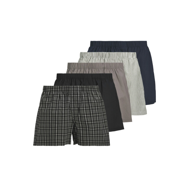 Jack & Jones Heren wijde boxershorts jacmilano geweven katoen 5-pack 12282297 large