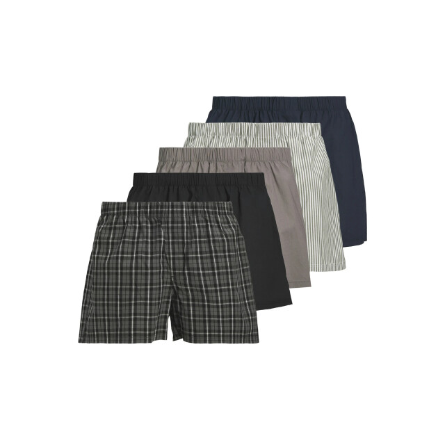 Jack & Jones Heren wijde boxershorts jacmilano geweven katoen 5-pack 12282297 large