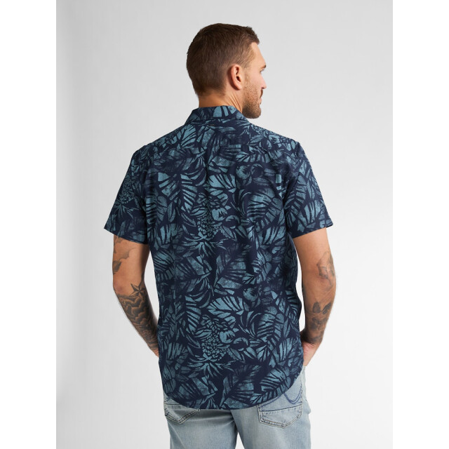 Petrol Industries men shirt short sleeve aop m-1050-sis422 5178 blue 05632.261.0001 large