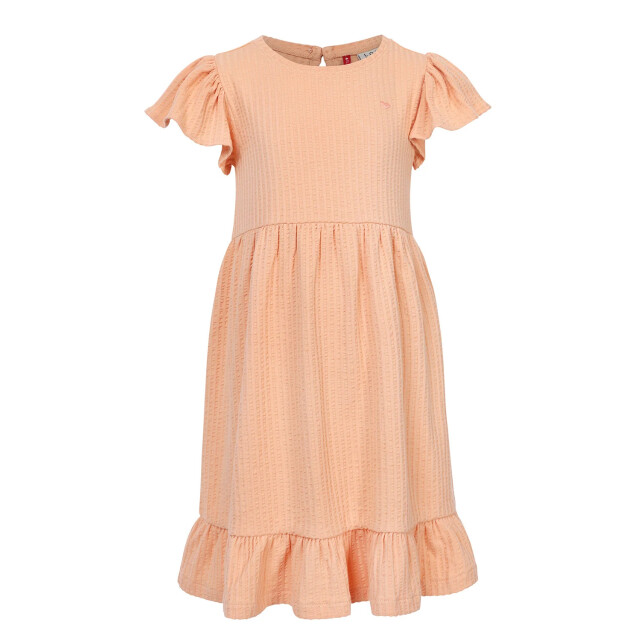Looxs Revolution Zomerjurk seersucker jersey peach voor meisjes in de kleur 2511-7815-394 large