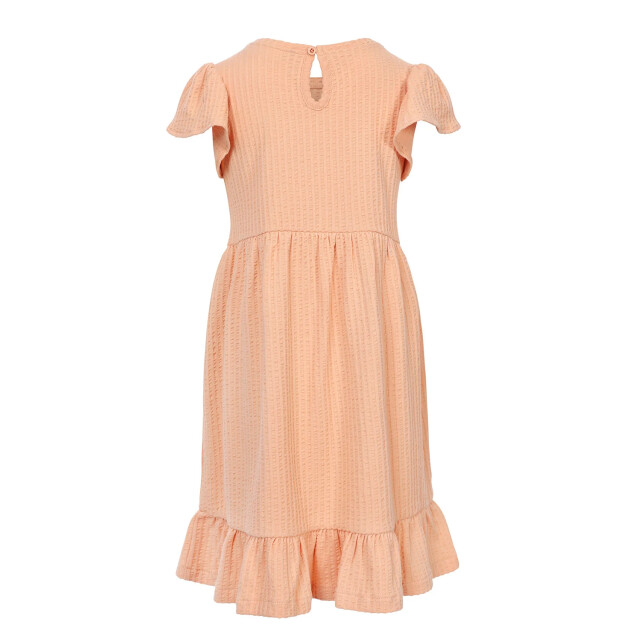 Looxs Revolution Zomerjurk seersucker jersey peach voor meisjes in de kleur 2511-7815-394 large