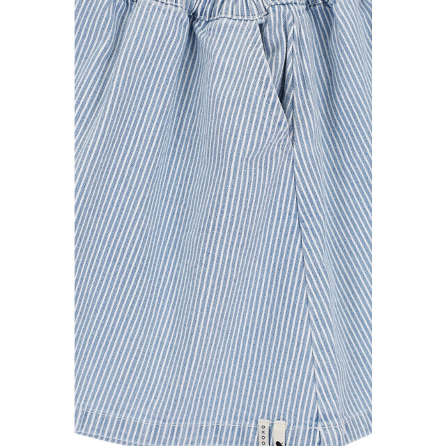 Looxs Revolution Gestreept denim rokje bleach blue voor meisjes in de kleur 2511-7701-914 large