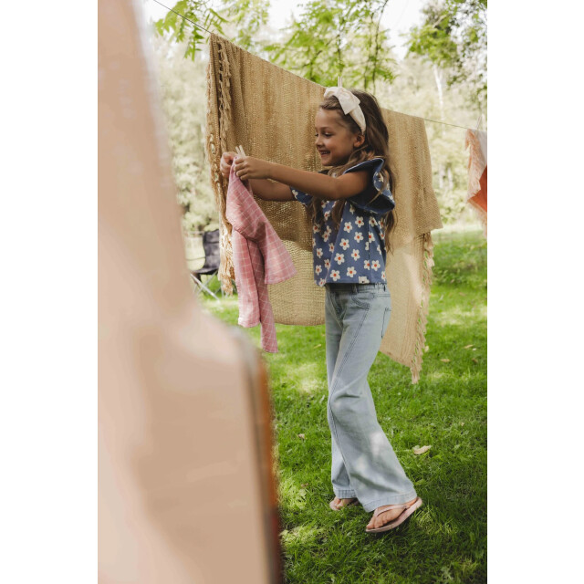 Looxs Revolution Denim wide leg bleach blue voor meisjes in de kleur 2511-7604-162 large