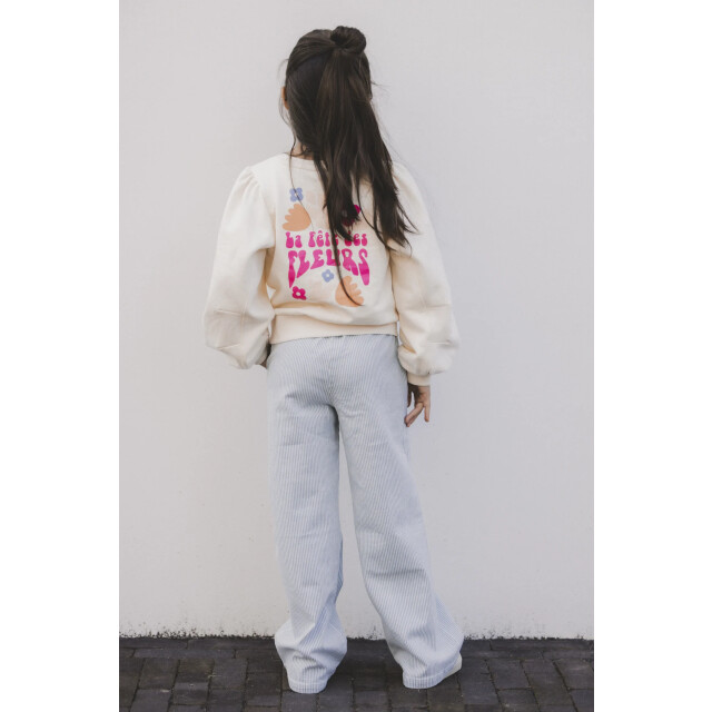 Looxs Revolution Sweater crème backprint  voor meisjes in de kleur 2511-7319-014 large