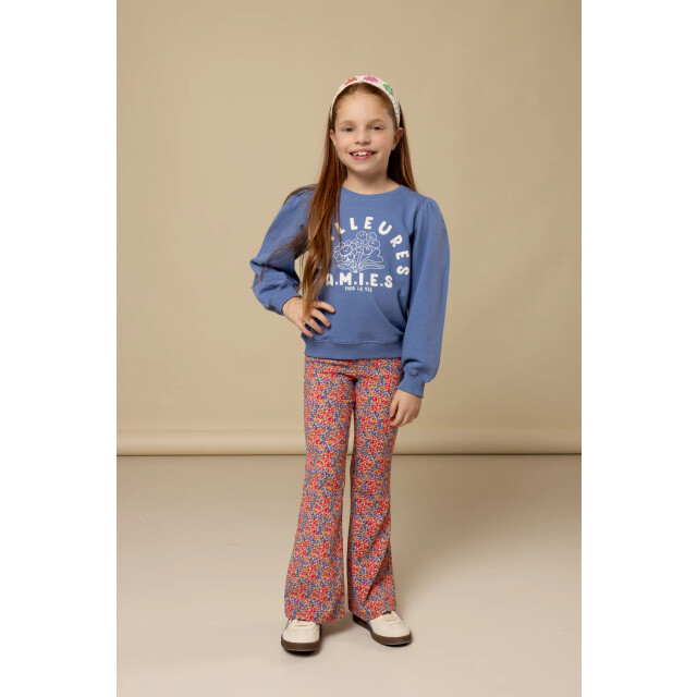 Looxs Revolution Flared krinkel pants summerflowers voor meisjes in de kleur 2511-7609-953 large