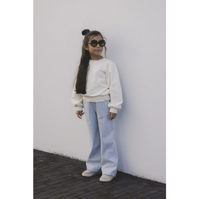 Looxs Revolution Striped denim wide leg bleach blue voor meisjes in de kleur 2511-7601-914 large