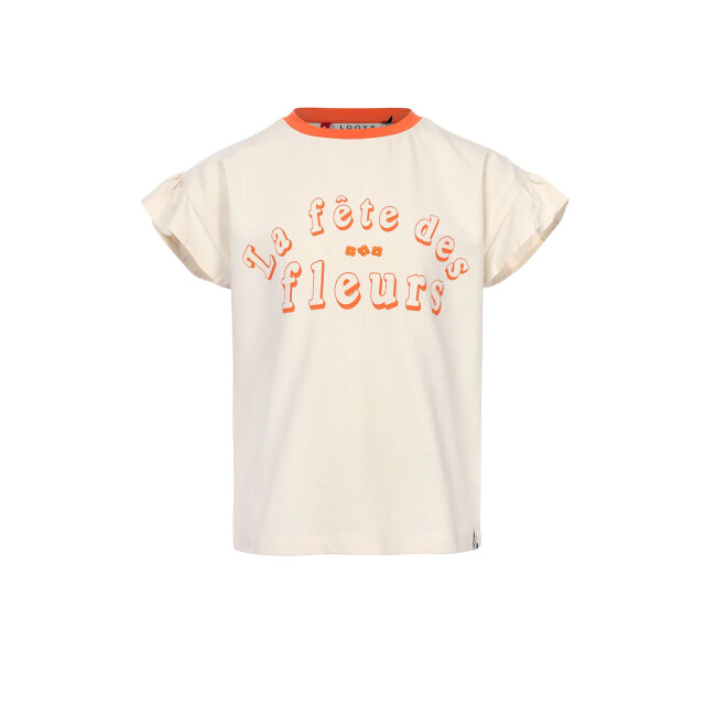 Looxs Revolution T-shirt creme voor meisjes in de kleur 2511-7421-014 large