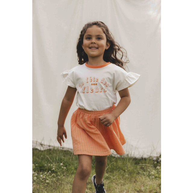 Looxs Revolution T-shirt creme voor meisjes in de kleur 2511-7421-014 large