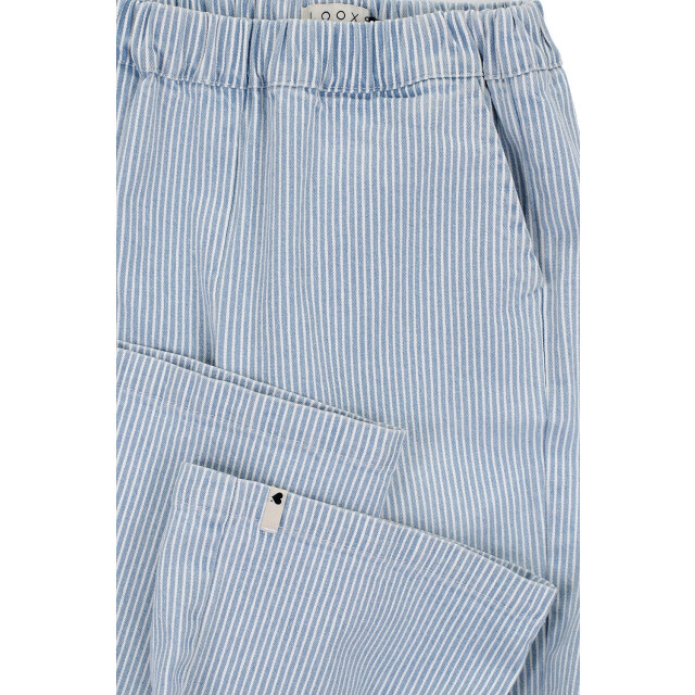 Looxs Revolution Striped denim wide leg bleach blue voor meisjes in de kleur 2511-7601-914 large