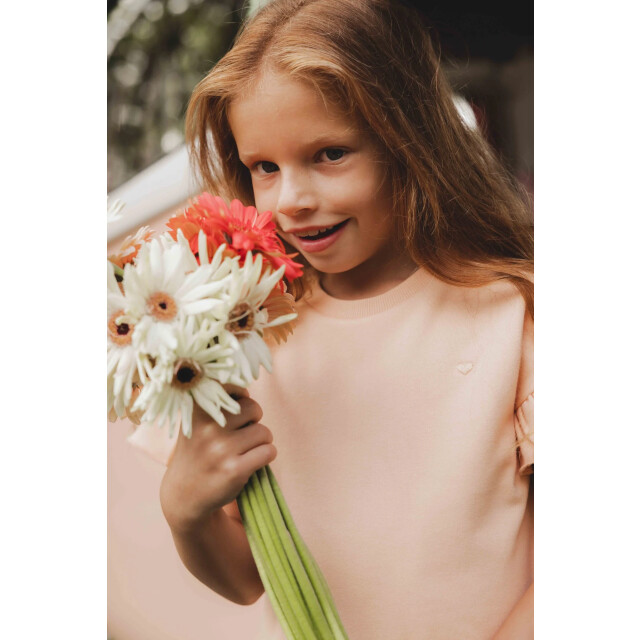 Looxs Revolution Mouwloze heavy tee in peach voor meisjes in de kleur 2511-7320-394 large