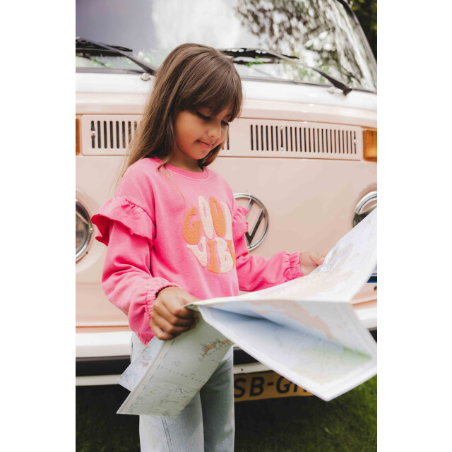 Looxs Revolution Sweater good vibes voor meisjes in de kleur 2511-7314-684 large