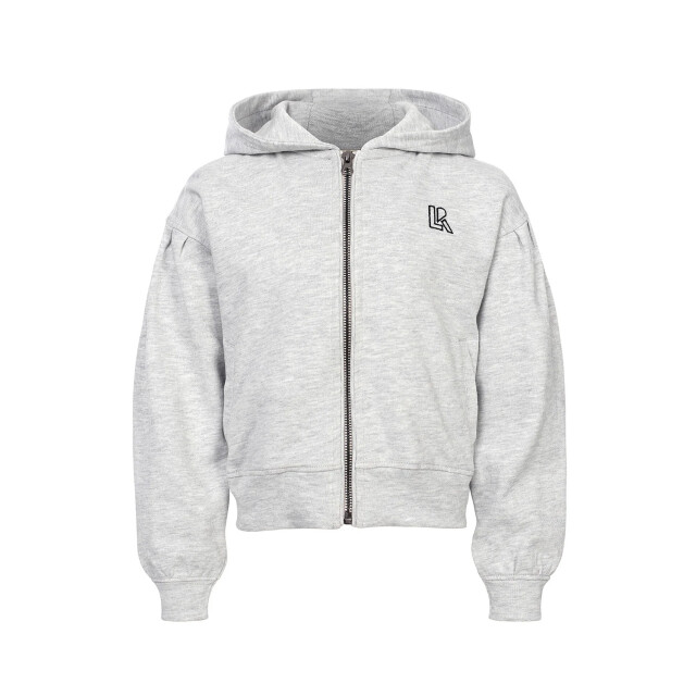 Looxs Revolution Sweatvest grey melee rugprint voor meisjes in de kleur 2511-5317-026 large