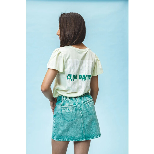 Looxs Revolution T-shirt pastel lime modal/katoen voor meisjes in de kleur 2511-5414-352 large