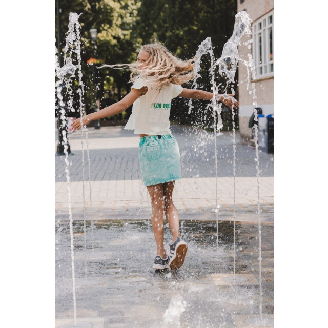 Looxs Revolution T-shirt pastel lime modal/katoen voor meisjes in de kleur 2511-5414-352 large