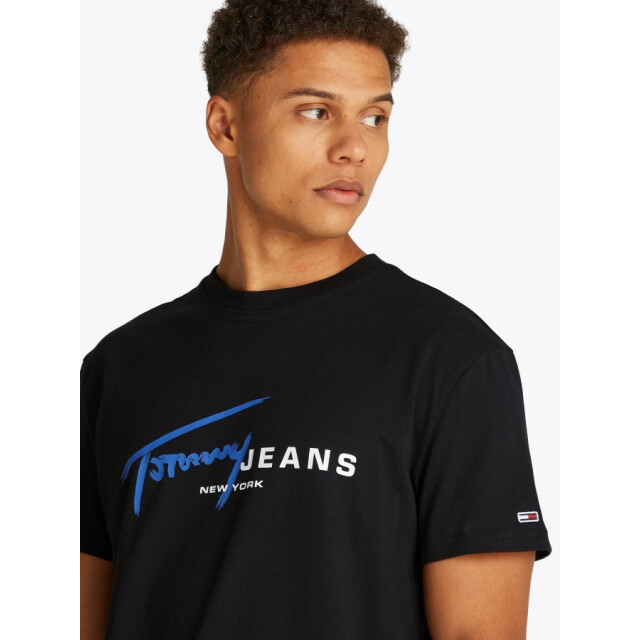 Tommy Hilfiger Dm0dm20817 bds sign dna tee - black t-shirt BDS Black/DM0DM20817 Sign DNA Tee large